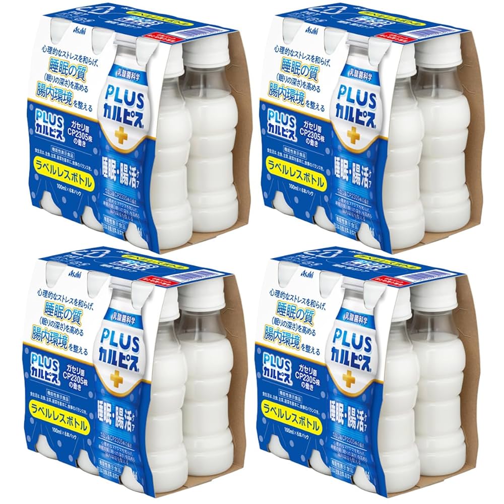 PLUSカルピス カルピス　まとめ売り Amazon.co.jp: 【24本】アサヒ飲料 PLUSカルピス 睡眠・腸活ケア